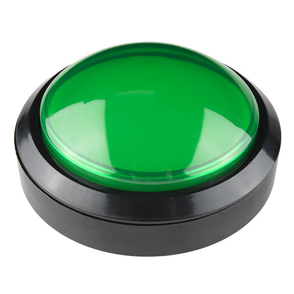 Big Dome Push Button - Green (Economy)