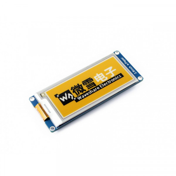 296x128, 2.9inch E-Ink display module, yellow/black/white three-color