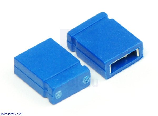 0.100" (2.54 mm) Shorting Block: Blue, Top Closed