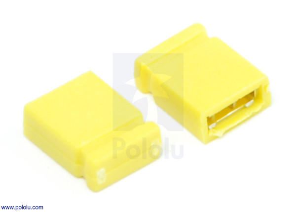 0.100" (2.54 mm) Shorting Block: Yellow, Top Closed