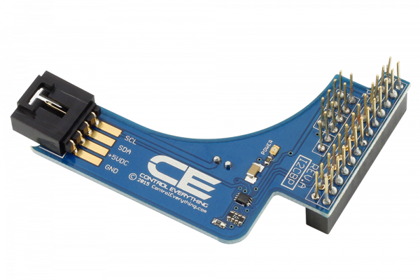 I2C Shield for Banana Pi with Outward Facing I2C Port Terminates over HDMI Port