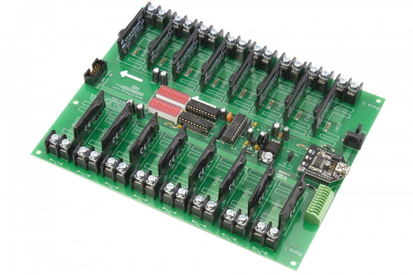 Industrial Solid State Relay Controller 16-Channel + 8-Channel ADC