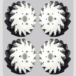 (6 inch)152mm Aluminum Mecanum wheels Set (2Left, 2Right) Basic