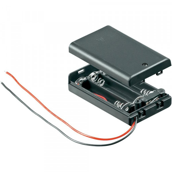 3-AAA Battery Holder with On/Off Switch