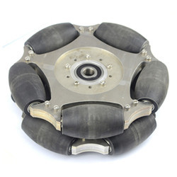 254mm Double Aluminum Omni Wheel W/ Bearing Rollers and Central Bearing