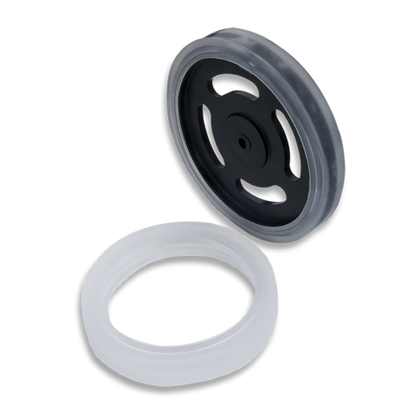 Wheel Kit (D-slot Pair): ABS Injection Molded Wheels Comaptible with Digilent Motor Mounts