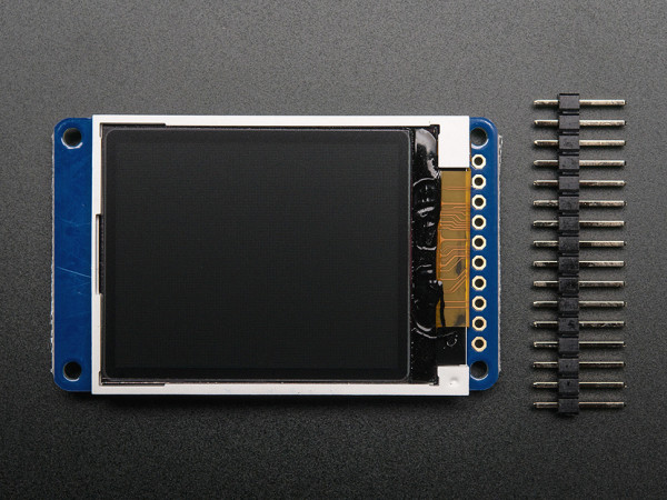 1.8" Color TFT LCD Display with MicroSD Card Breakout - ST7735R