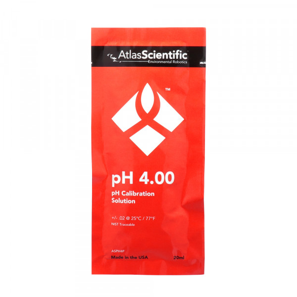 Atlas Scientific pH 4.00 Calibration Solution Pouch