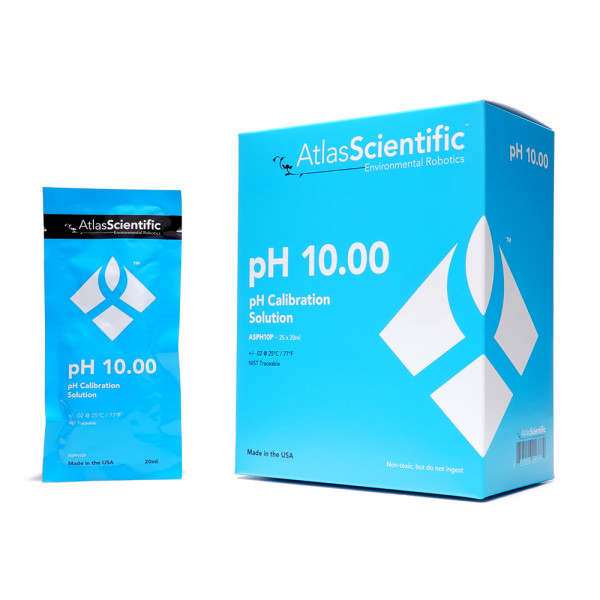 Atlas Scientific pH 10.00 Calibration Solution Pouches (Box of 25)