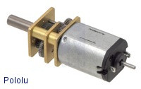 298:1 Micro Metal Gearmotor LP 6V with Extended Motor Shaft