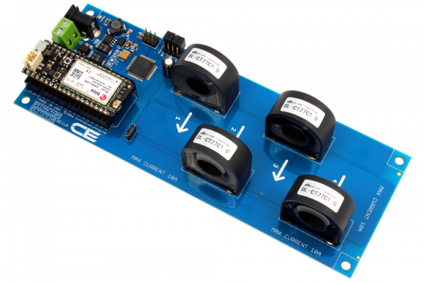 4-Channel On-Board 97% Accuracy 70-Amp AC Current Monitor with IoT Interface