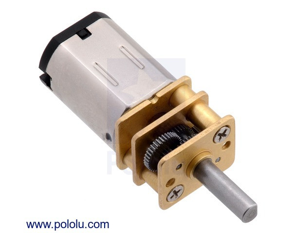 250:1 Micro Metal Gearmotor LP 6V with Extended Motor Shaft