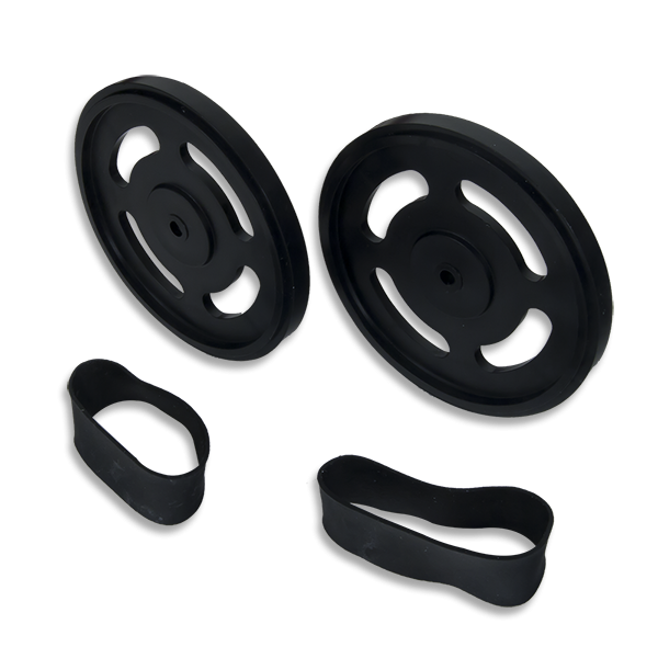 Wheel Kit (Splined Pair): ABS Injection Molded Wheels Compatible with Digilent Motor Mount