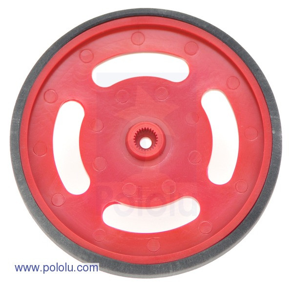 2-5/8" Plastic Red Wheel Futaba Servo Hub